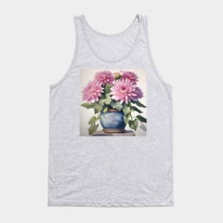 Pink Flowers Tank Top